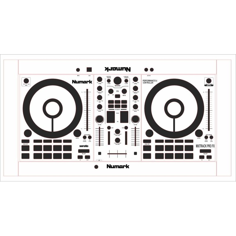 Jual sticker pelindung alat DJ musik NUMARK MIXTRACK PRO FX | Shopee ...