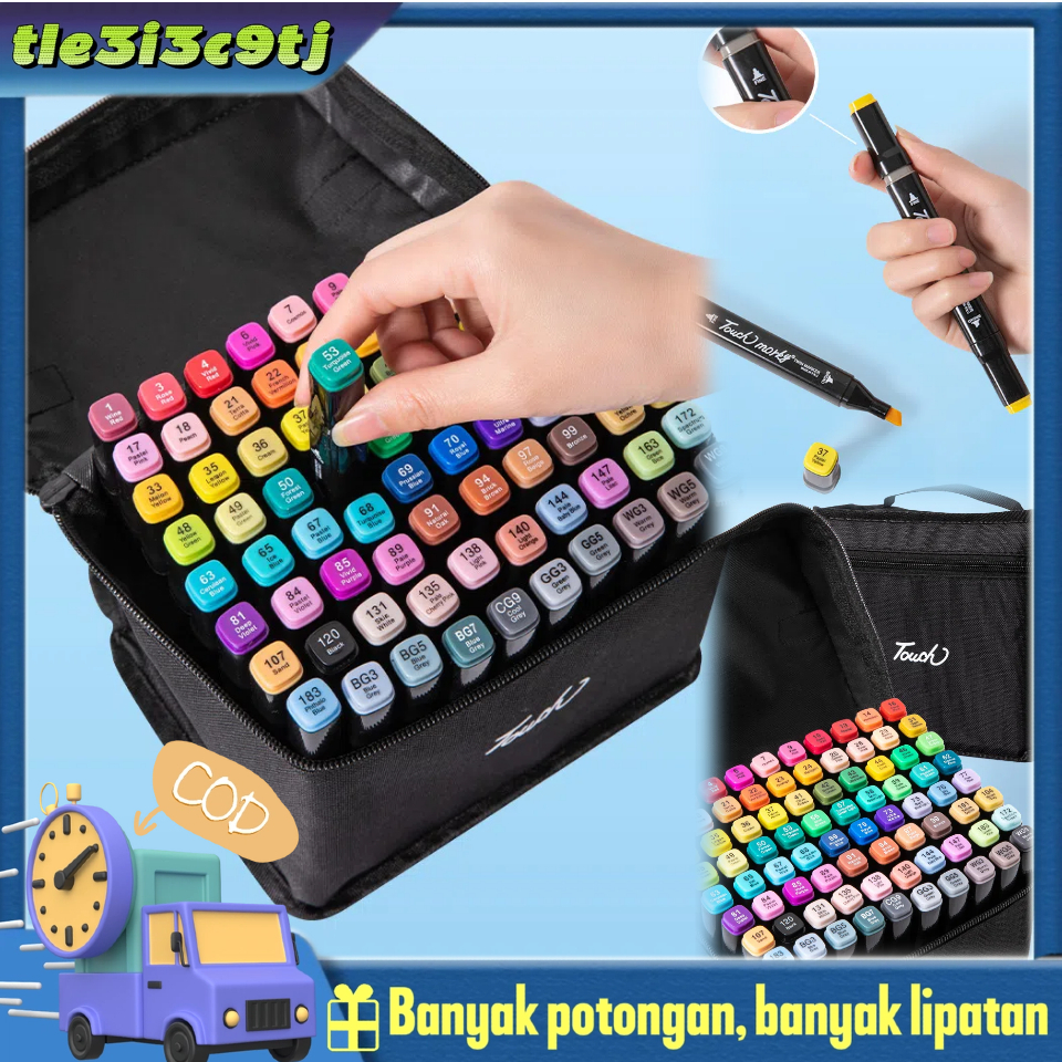 Jual Sketsa Spidol Umum 80 Warna General Marker Set Animation Markers ...