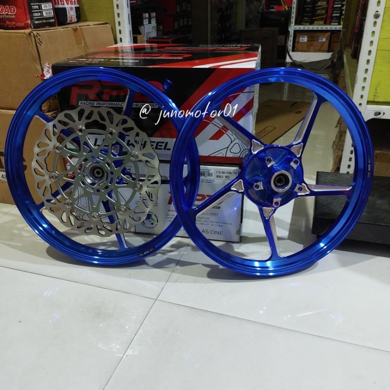 Jual Velg Racing RPD CNC Sama Piringan TDR Floating MX KING R17 160/160 ...
