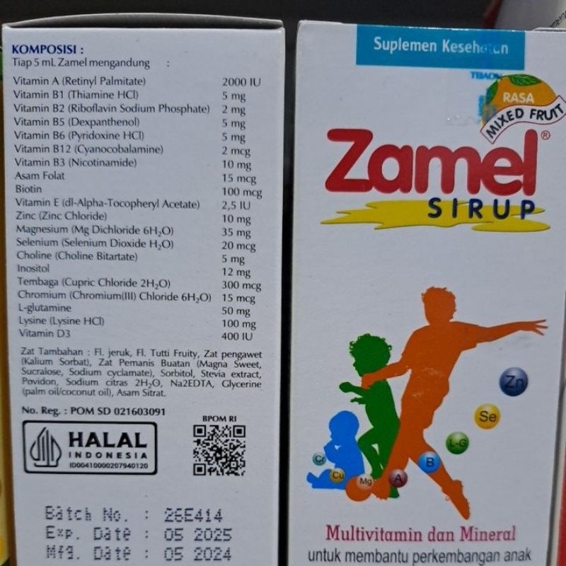 Jual Zamel Syrup 60ML | Shopee Indonesia