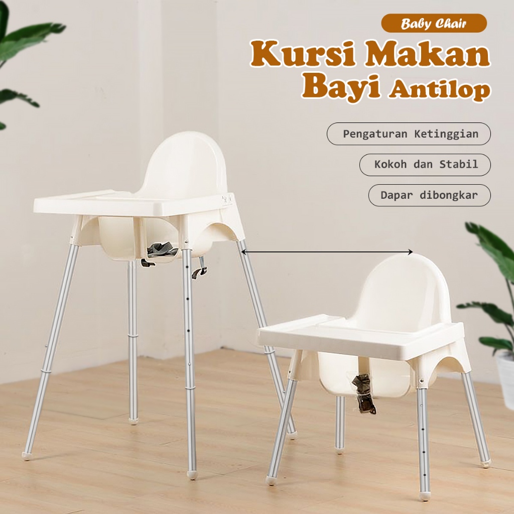 Jual Kursi Makan Bayi Antilop Adjustable Baby Chair Kuat Aman