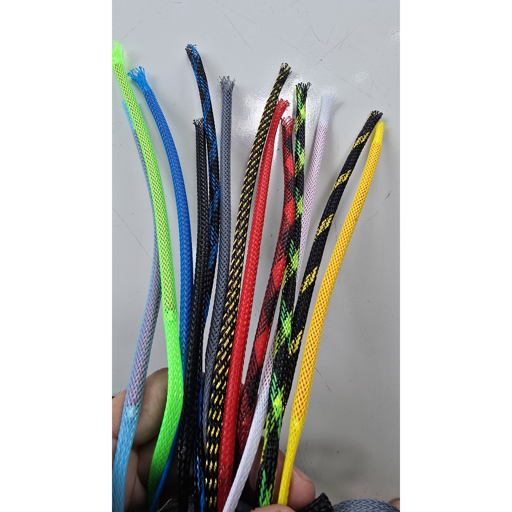 Jual 1Meter 4mm Kabel Pelindung Pet Braided Cable Sleeve Sleeving Cable ...