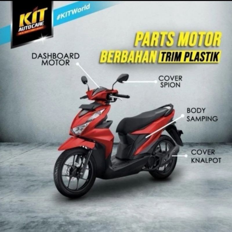 Jual Kit Back To Black 35ml Penghitam Dasboard Body Doff Motor Mobil ...