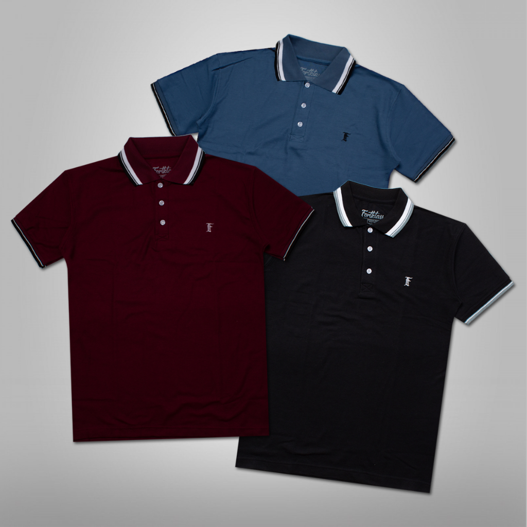 Jual Fortklass Polo Shirt OSHU Lengan Pendek Kaos Tshirt Kerah Wangki ...