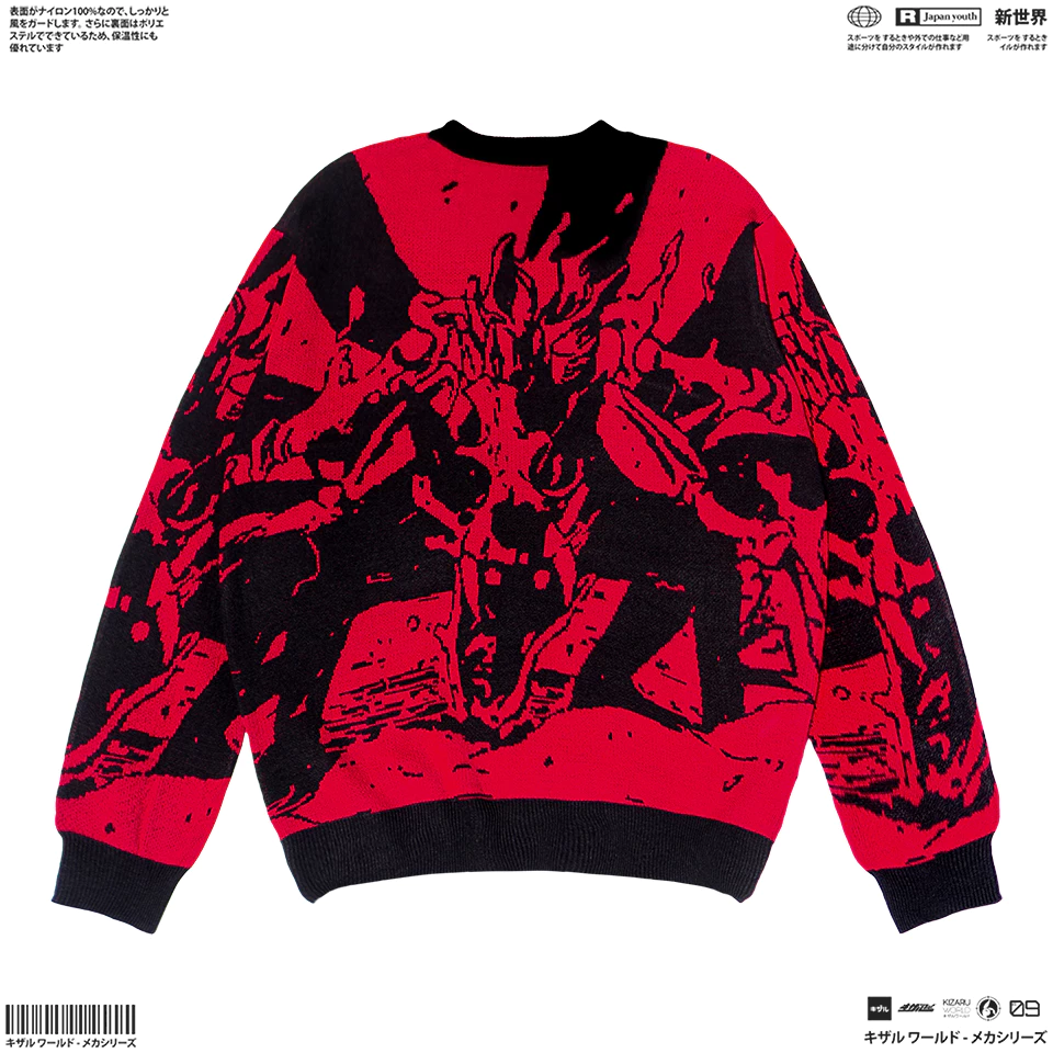 Crewneck Knitwear Anime Naruto Siti X Tail dan Fashion Streetwear