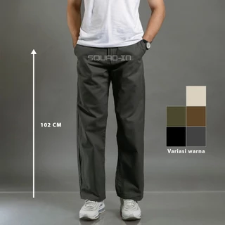 SQ SQUAD ID Celana Chino Panjang Reguler Standar Straight Fit Panjang Pria Celana Chinos Cinos Panjang Loose Baggy Kombor Lebar Lurus