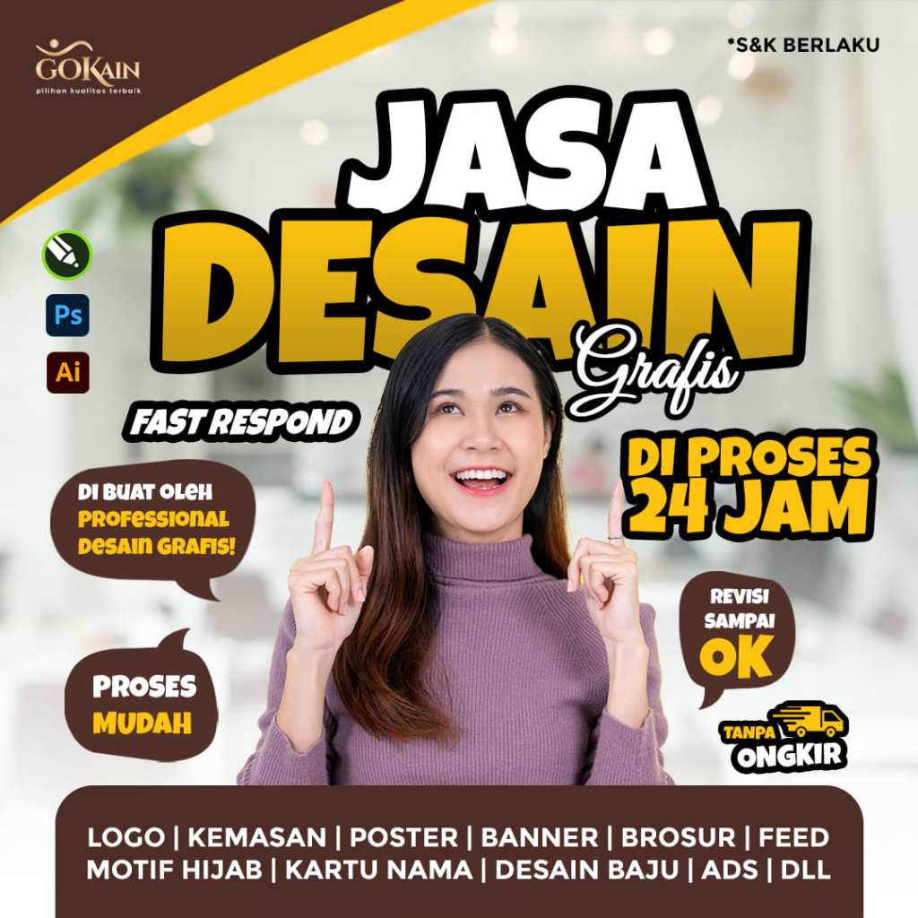 Jual Jasa Desain Grafis Desain Logo Banner Spanduk Kaos Brosur Stiker Label Kemasanan 2138