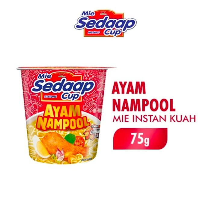 Jual Mie Sedaap Cup Goreng, Korean Spicy Goreng dan Soup, Kari, Baso ...