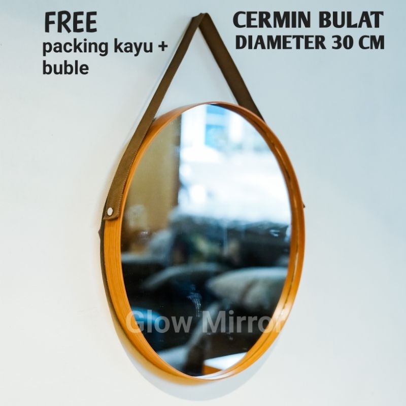 Jual Cermin Dinding Cermin Aesthetic Diameter Cm Cermin Bulat Cermin Gantung Tali Shopee