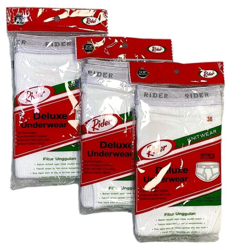 Jual 3pcs- Cd Rider R 125 B-celana dalam pria/laki dewasa bahan katun ...