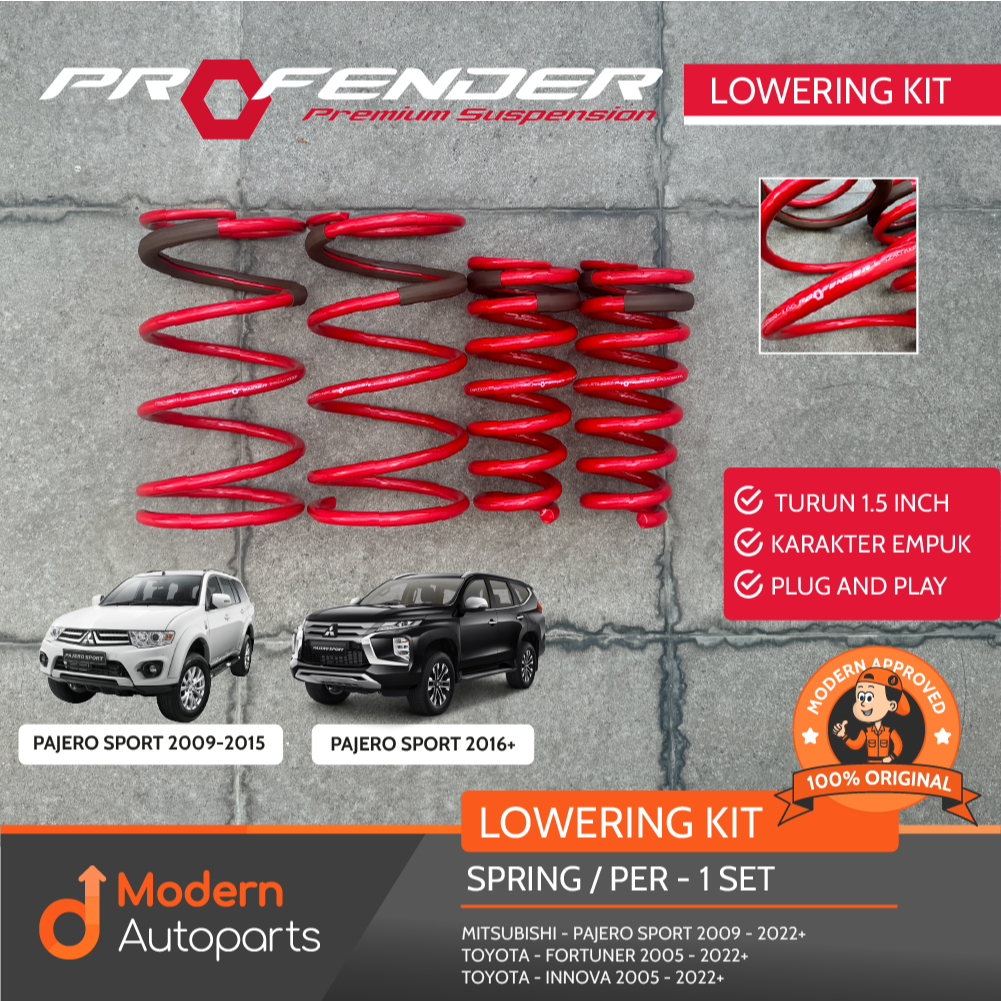 Jual 1 SET | PROFENDER Lowering Kit Per Coil Spring PAJERO SPORT 2005 ...
