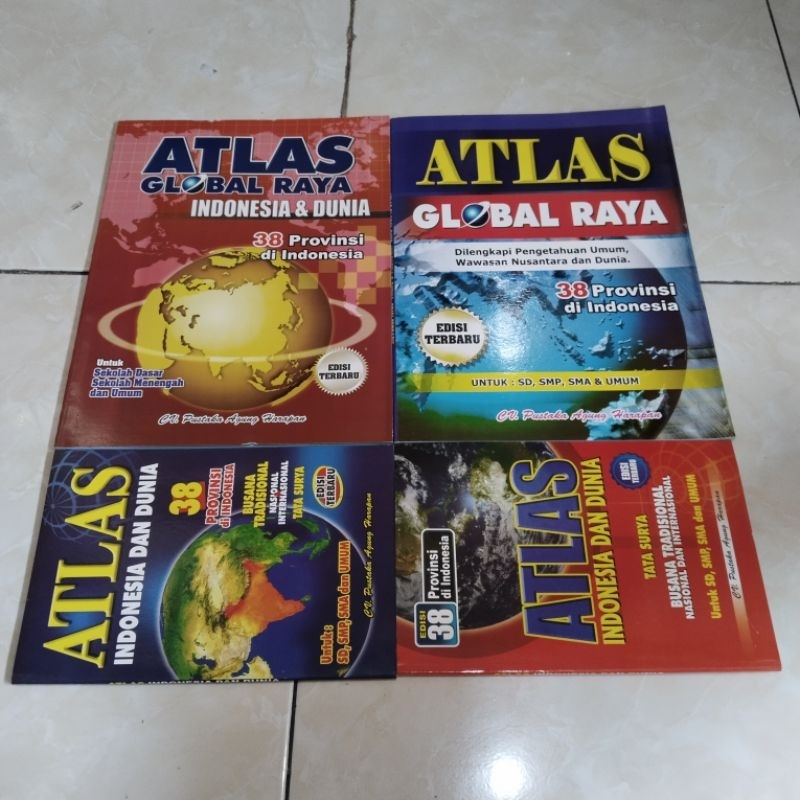 Jual BUKU ATLAS GLOBAL RAYA INDONESIA & DUNIA 38 PROVINSI DI INDONESIA ...
