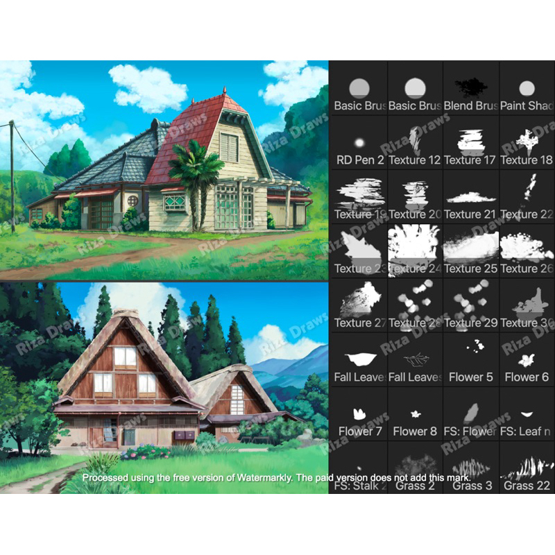 Jual Brush Ghibli Clip Studio Paint (Vol.1) | Shopee Indonesia