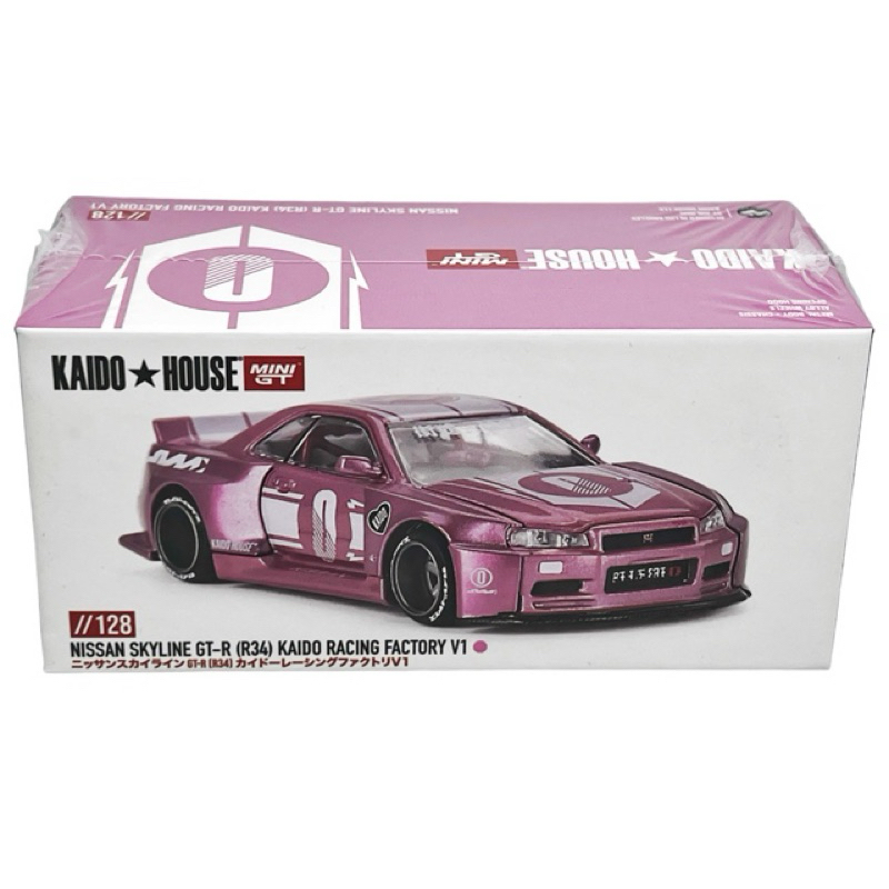 Jual Mini GT 64 x Kaido House Nissan Skyline R34 Racing Factory V1 Pink ...