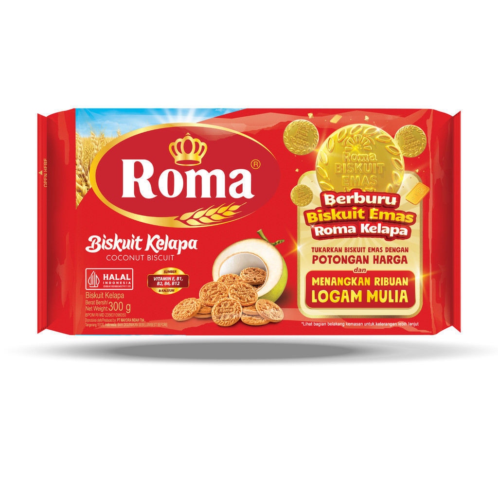 Jual Biskuit Roma Kelapa 300 gr | Shopee Indonesia