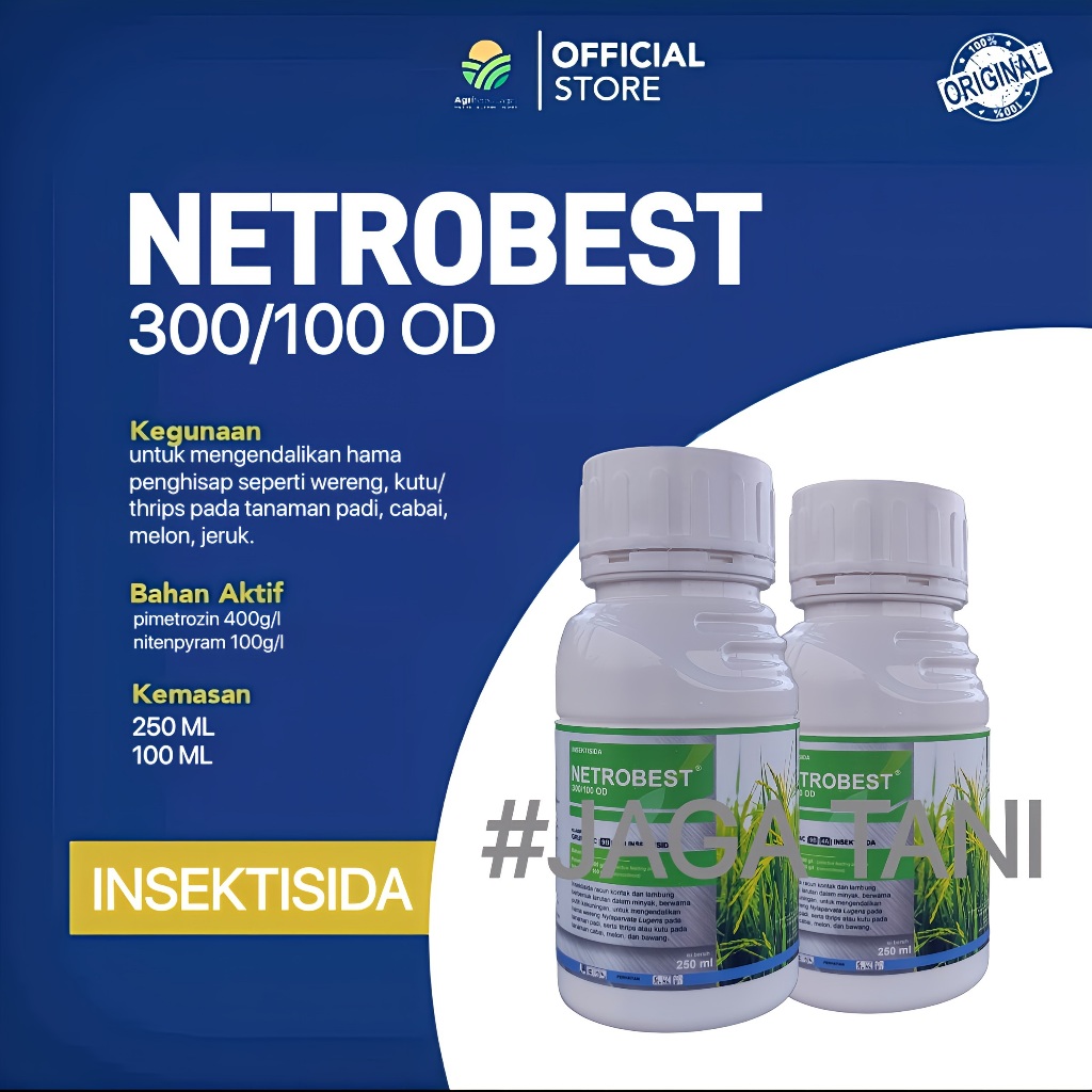 Jual Insektisida NETROBEST 250ML Ba: pimetrozin+nitenpyram bukan