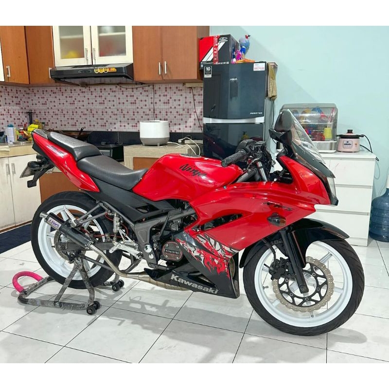 Jual Striping Lis Sticker Standar Ori Kawasaki Ninja RR 2013 merah ...