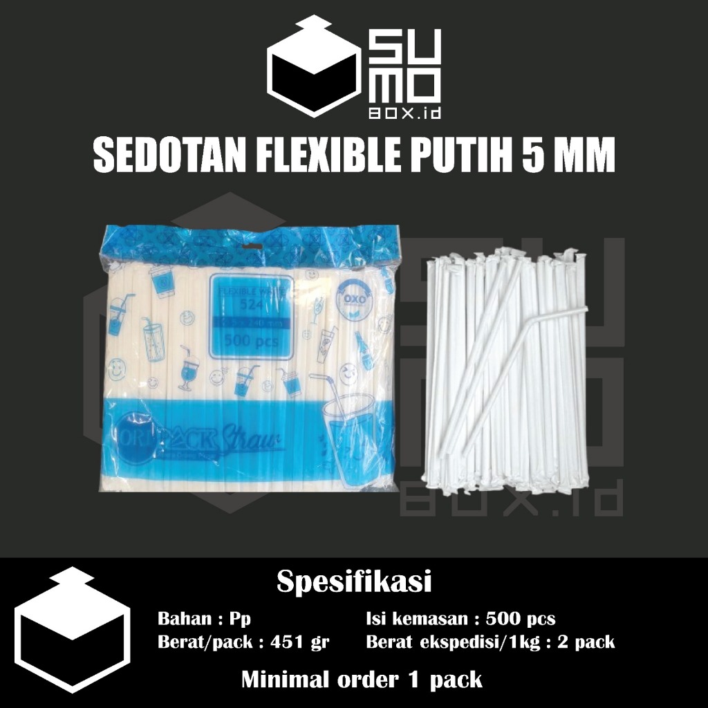 Jual Sedotan Plastik Steril ORIPACK isi 500pcs Bungkus Kertas 5mm x ...