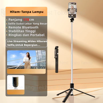 【Ready 】170cm 4in1 Tongsis Tripod Handphone Bluetooth Dengan Lampu LED Multifungsi Holder HP