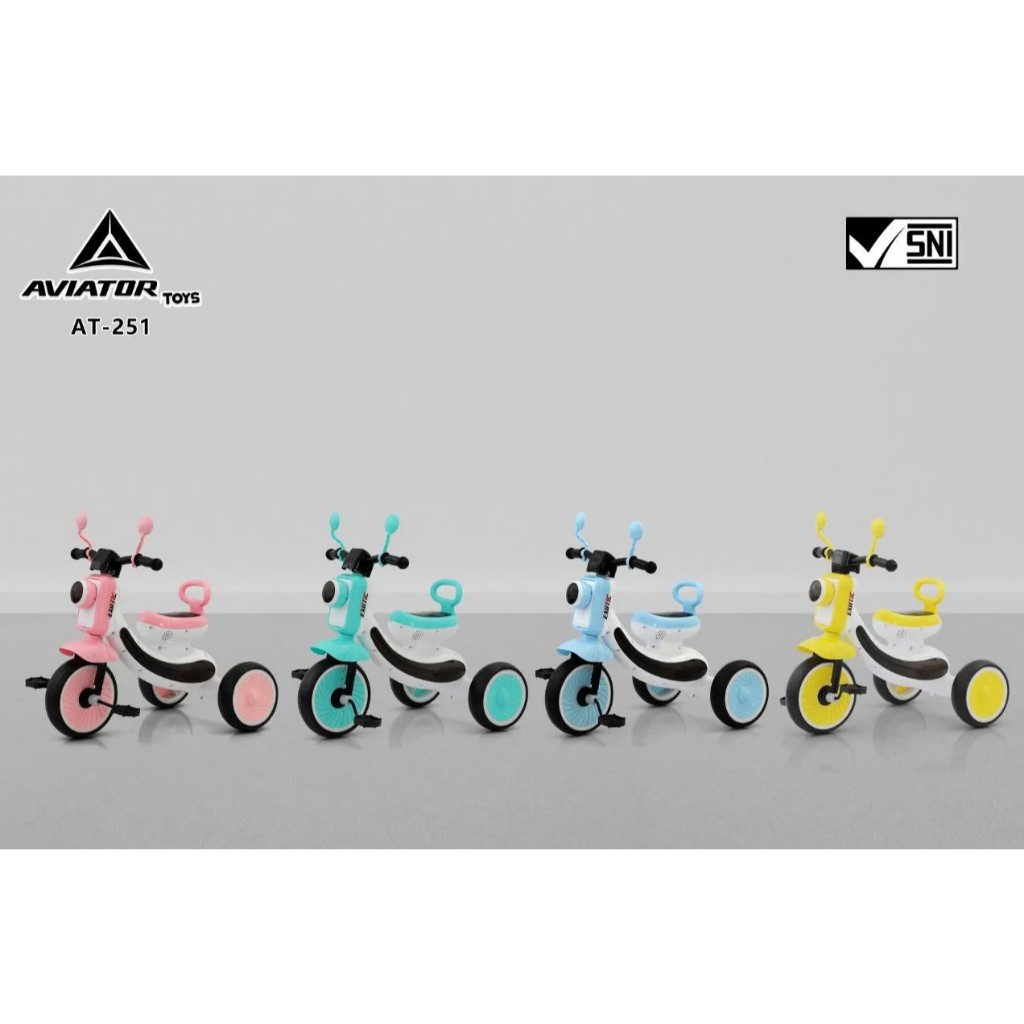 Jual AVIATOR TRICYCLE AT-251 (MUSIC) | Shopee Indonesia