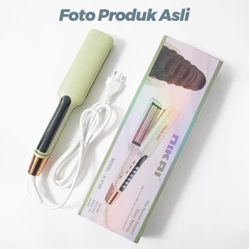 NIKAI N 9768 Catokan Curly Rambut Wanita Catok Rambut Pengeriting Pelurus Rambut 2 In 1 Ion