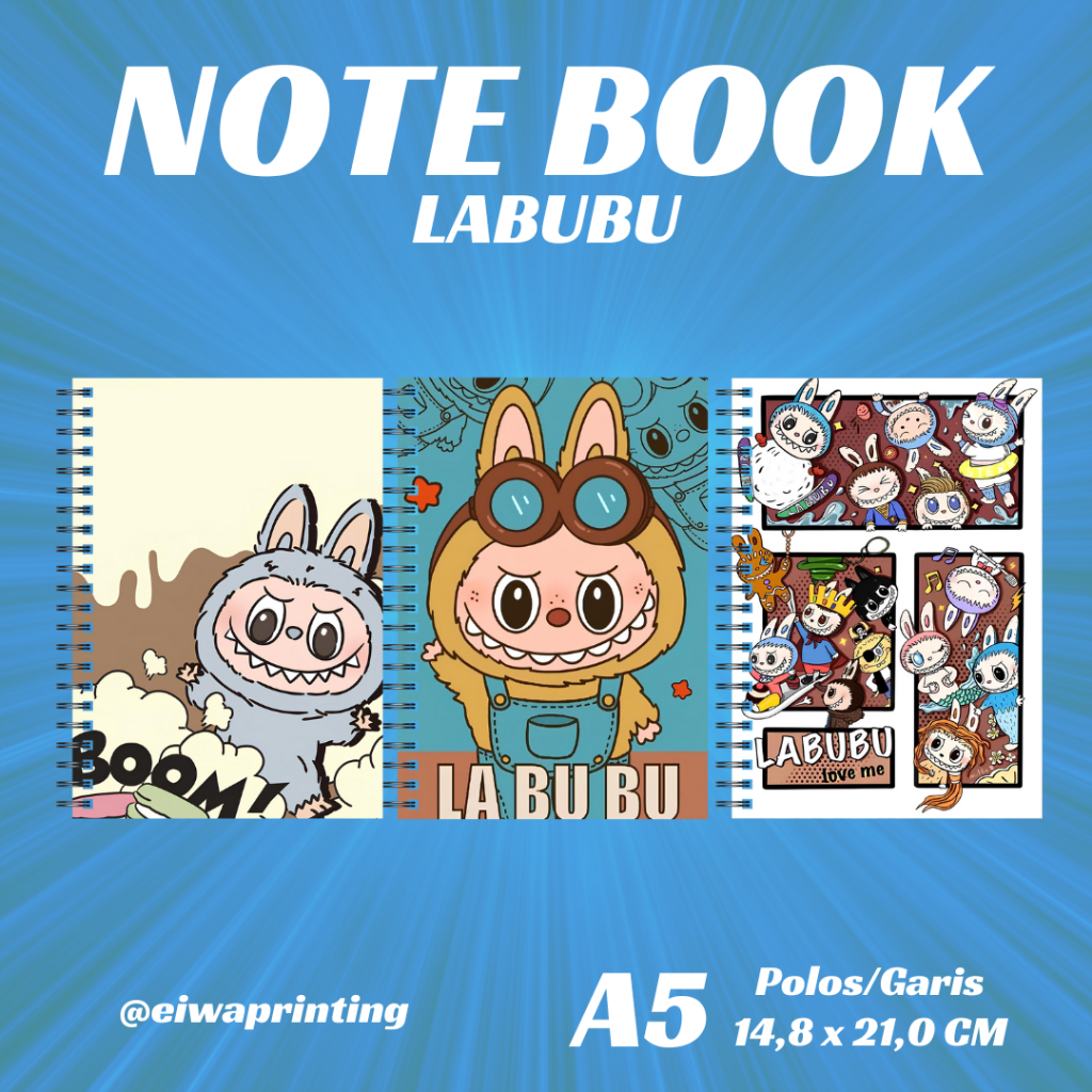 Jual Notebook A5 LABUBU Series Buku Tulis Catatan Notebook Aesthetic ...