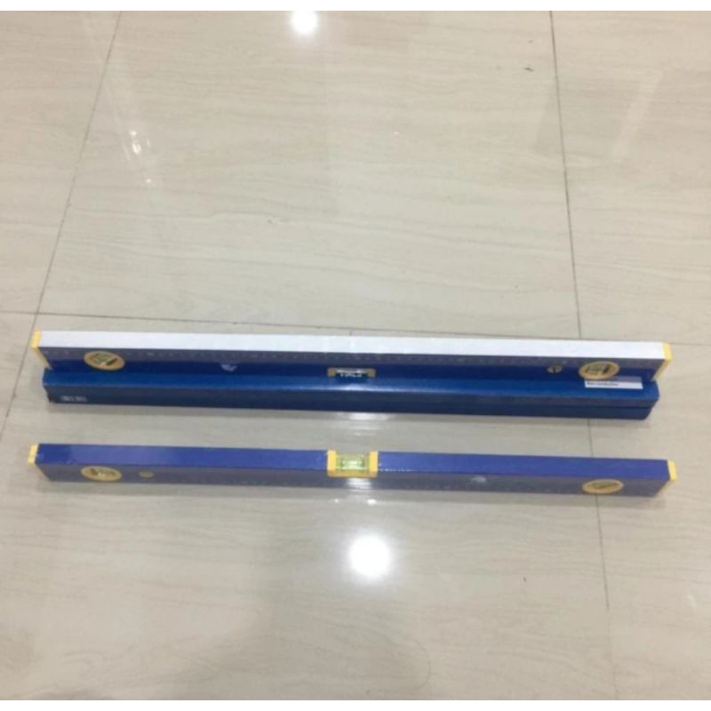 Jual waterpas MASSAKI biru 24 inchi waterpass penggaris 60cm aluminium ...