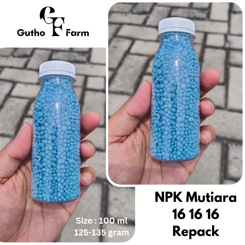 Pupuk Wajib NPK Mutiara Meroke 16 16 16 Repack Botol 100ml
