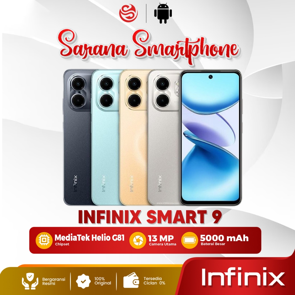 Infinix SMART 9 4GB 128GB グリーン系新品未開封（Jual Infinix