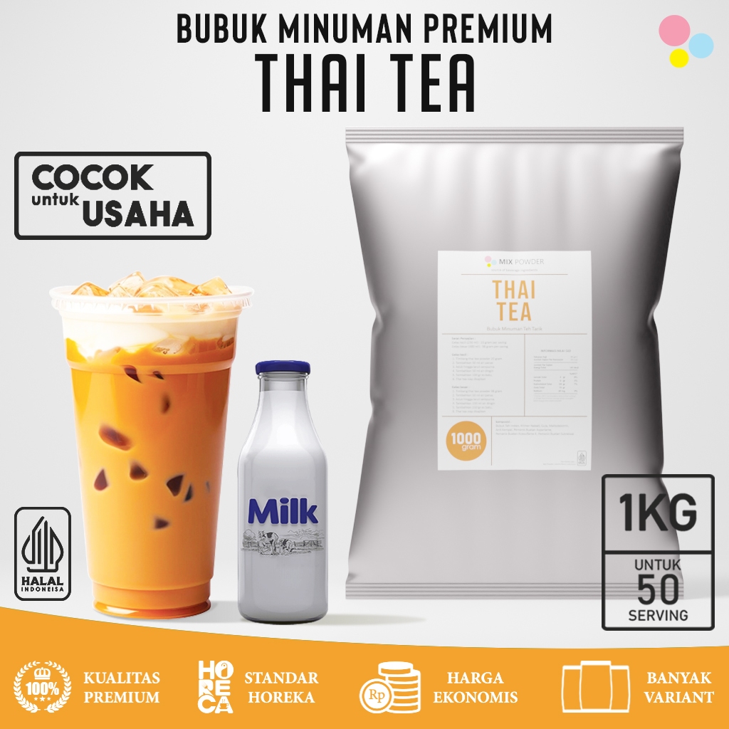 Jual Mix Powder Thai Tea Bubuk Minuman Premium Teh Tarik Serbuk Instan ...