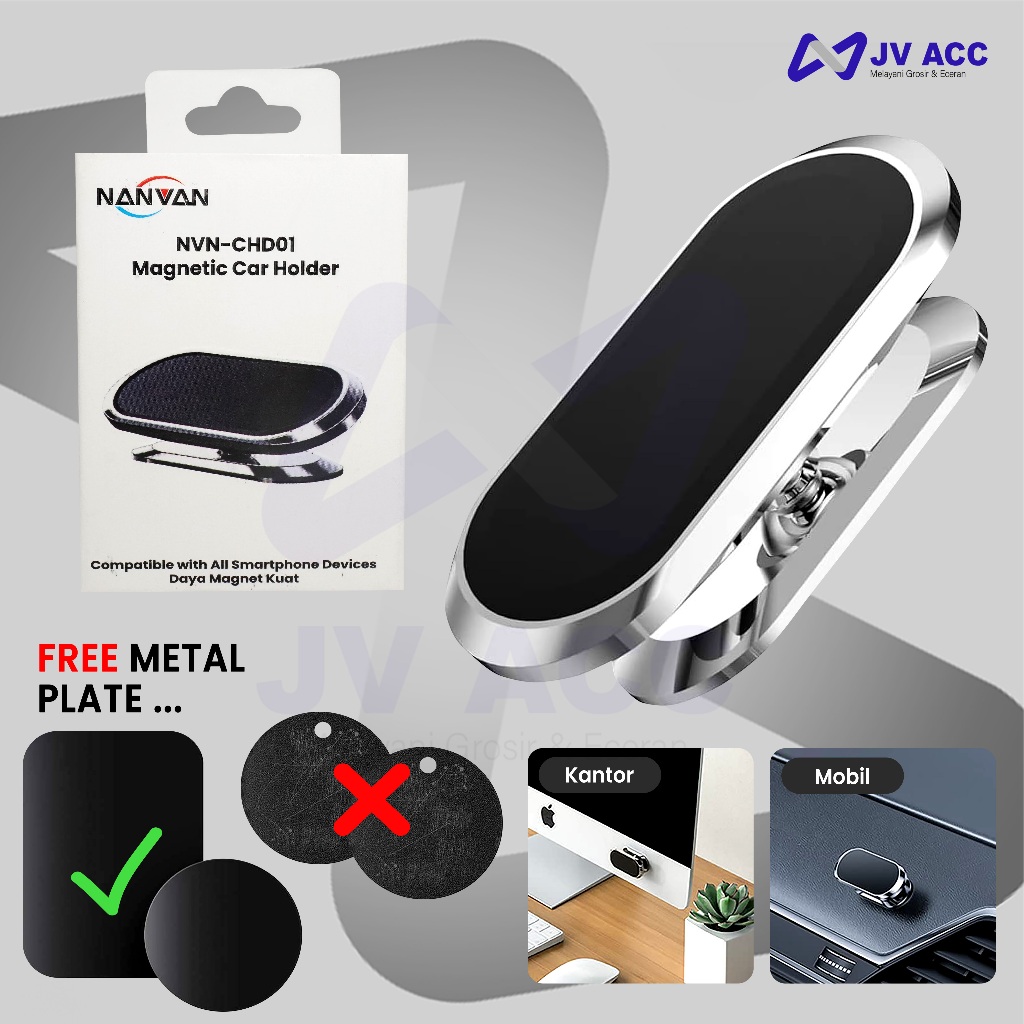 CHD01 MAGNET CAR HOLDER WITH ORGANIZER CABLE 360 ROTATION ALL TIPE HP