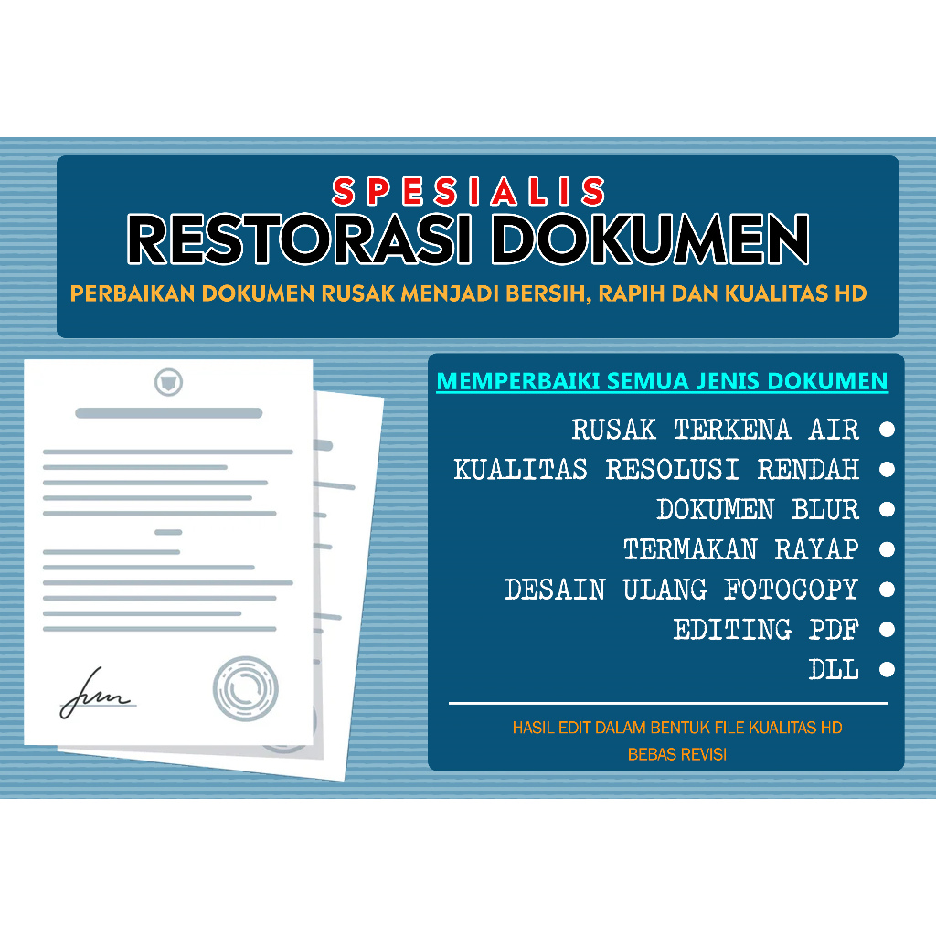 Jual Edit Dokumen File Pdf Scan Convert File Desain Ulang