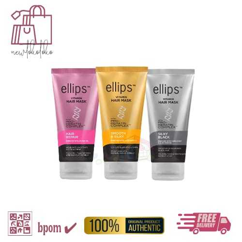 Jual ELLIPS Hair Mask Pro Keratin Tube 120gr | Shopee Indonesia