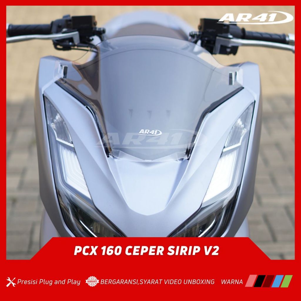 Jual Windshield/Visor Pcx 160 Thailand Ceper Sirip TEBAL AR41 - BENING ...