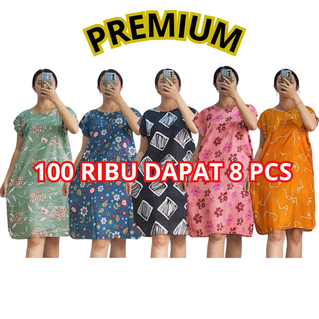 Jual Paket 8pcs Daster Bali / Daster Murah / Daster Midi / Daster ...
