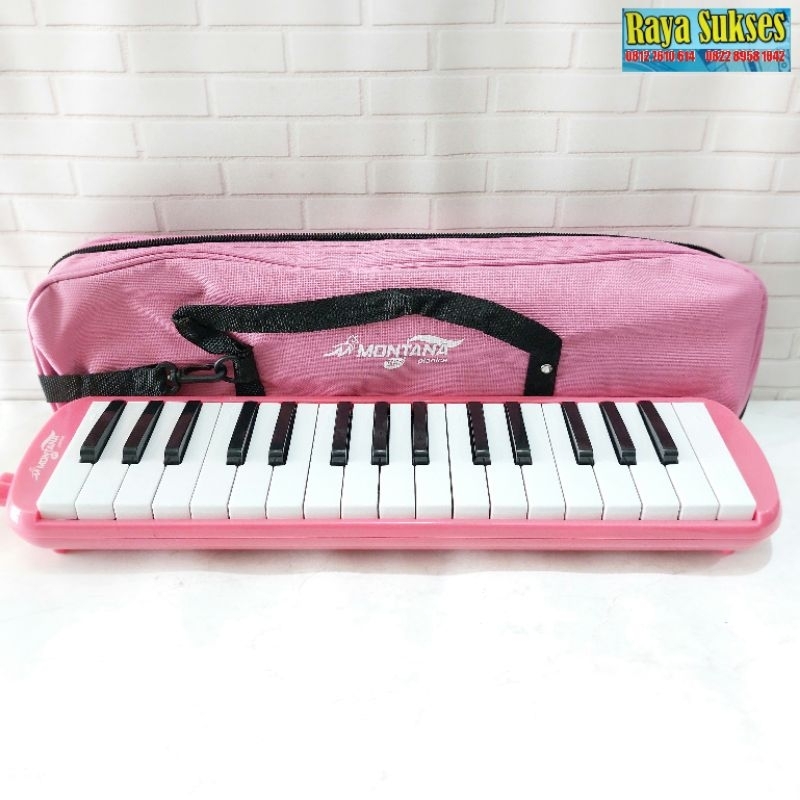 Jual Pianika Montana Pink & Biru/Pianica Montana Warna Pink & Biru