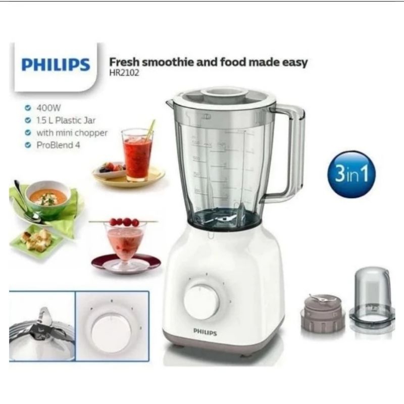 Jual PROMO BLENDER PHILIPS HR 2106 ORIGINAL 100 √ Shopee Indonesia