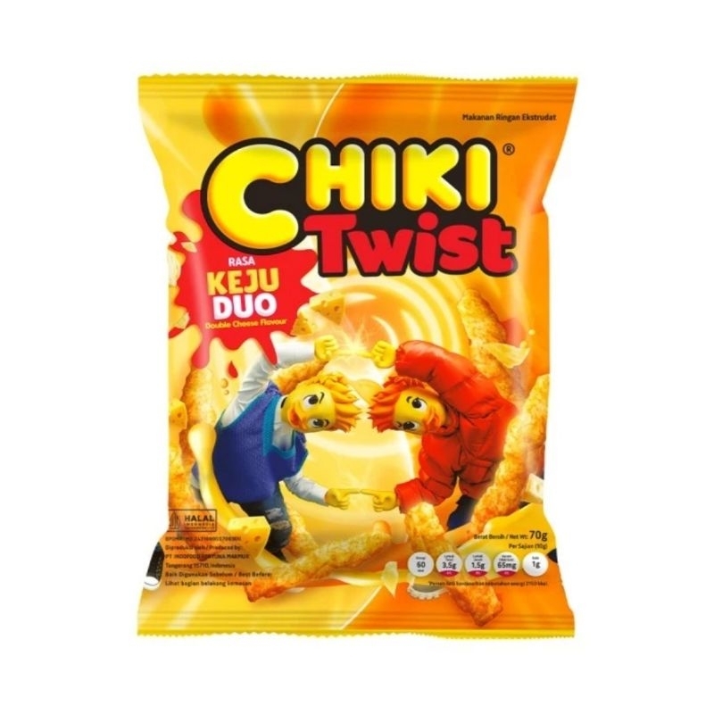Jual Chiki Twist Keju Duo (Double Cheese) 70gr Shopee Indonesia