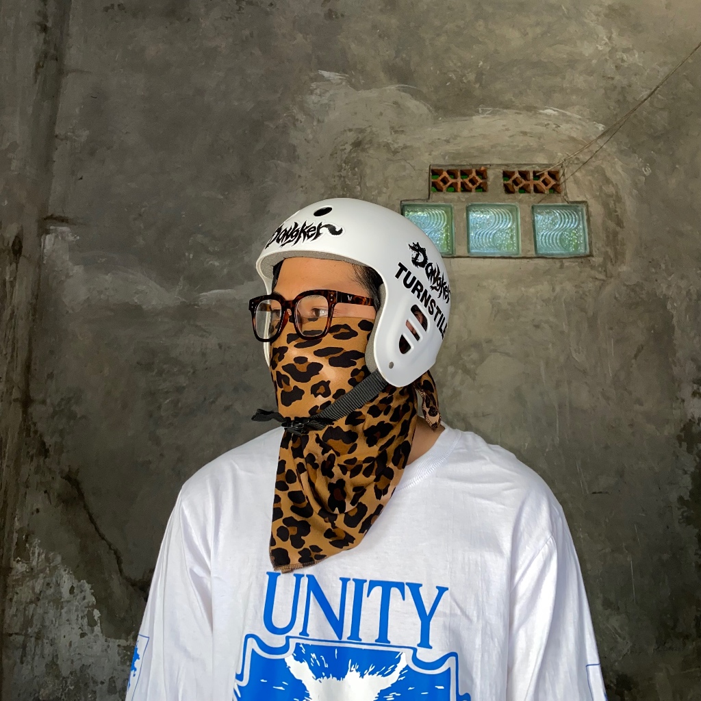 Jual Bandana Leopard | Scraf Syal Slayer Motif Leopard | Untuk Motoran ...