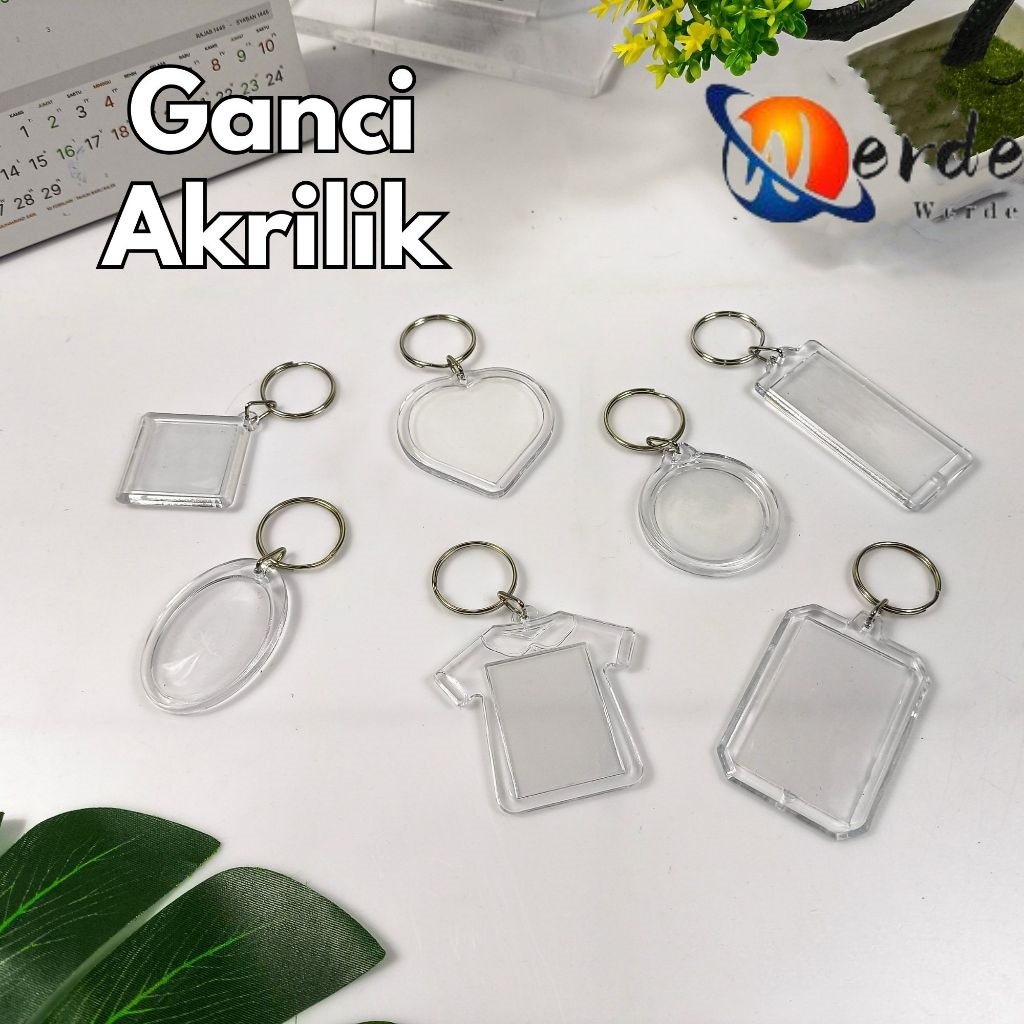 Jual 50pcs Ganci Akrilik Gantungan Kunci Insert Paper Photo / Gantungan ...