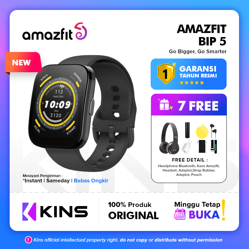 Jual Amazfit Bip 5 Smartwatch Bluetooth Phone Call GPS Smart Watch Shopee Indonesia