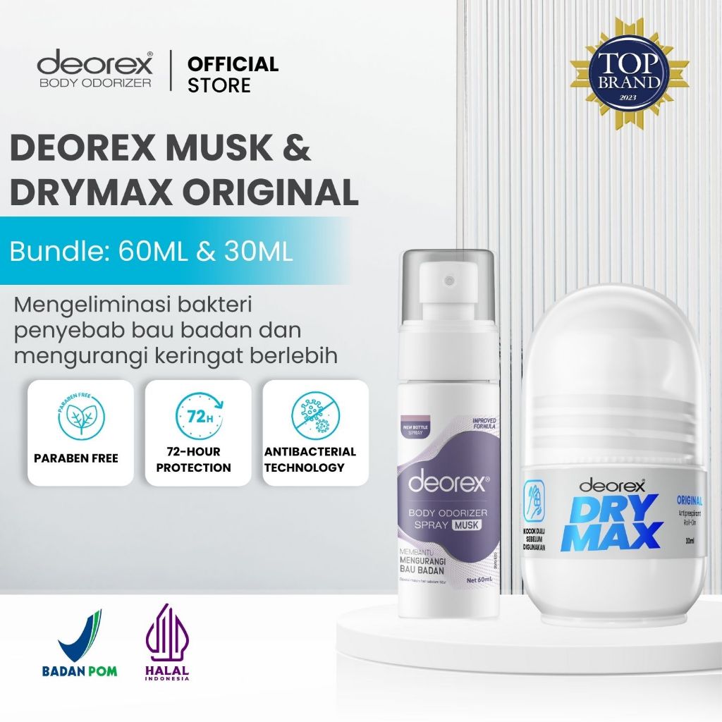Jual [Bundling 2pcs Everyday Fresh ] Deorex Body Odorizer Musk Masking ...