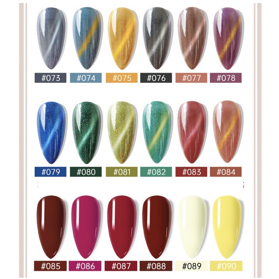 6 Stück Magnet-Stick Für Cat-Eye-Nagelgel – 3D DIY Nageldesign Für Katzenaugen-Effekt