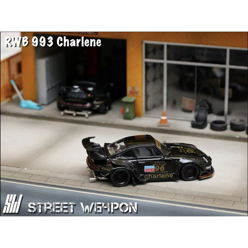 Jual Street Warrior 64 Porsche RWB 993 Charlene Low Wing Black Limited ...