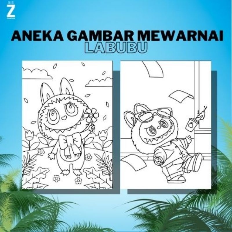 Jual Kertas Gambar Mewarnai A4 [ Labubu ] | Shopee Indonesia
