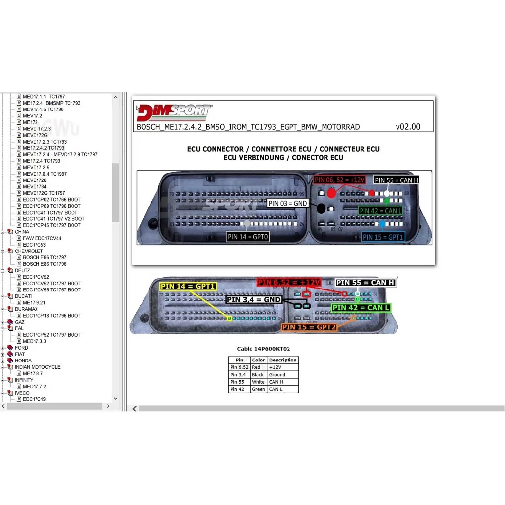 Jual Software ECM ECU Repair Pin Outs Boot Car Truck Pin Out | Shopee ...