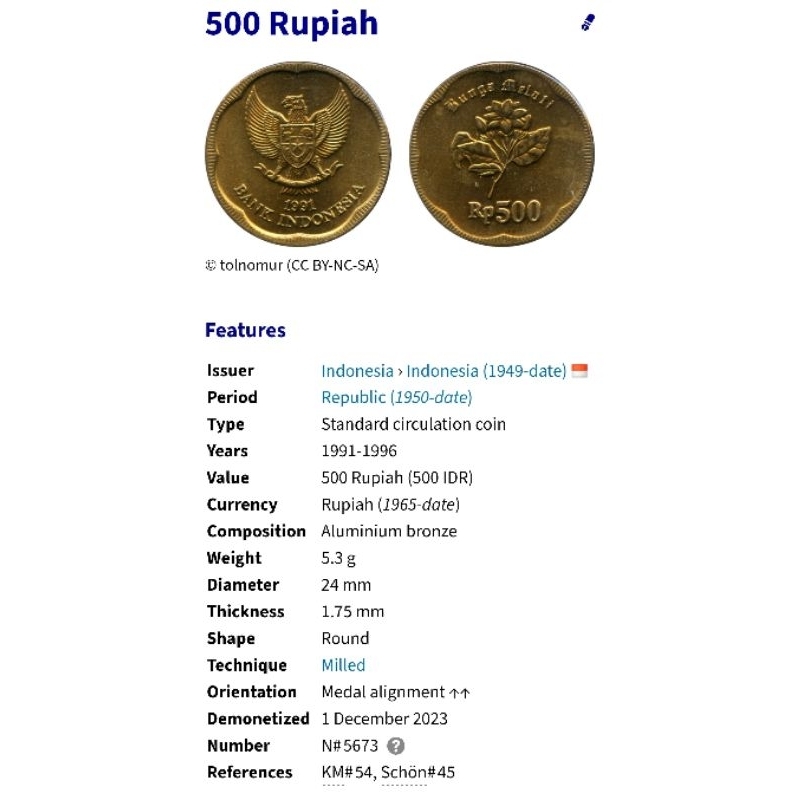 Jual UANG KOIN 500 RUPIAH GAMBAR MELATI BESAR Tahun 1991-1996 | Shopee ...