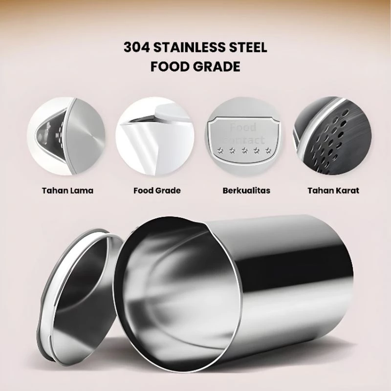 Bahan dalam stainless steel SUS304 food grade PPLUS anti karat