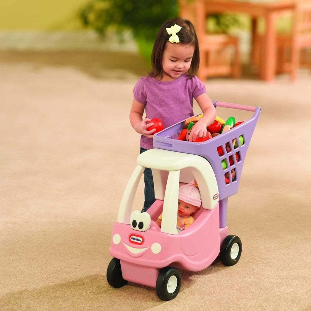 Little Tikes Cozy Coupe Shopping Cart mainan keranjang belanja dorong  Trolley Ride On