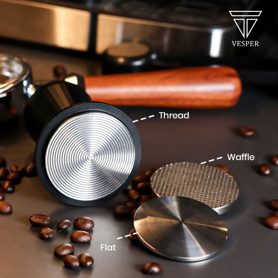Jual vesper coffee click tamper tri springs espresso / alat tamping ...